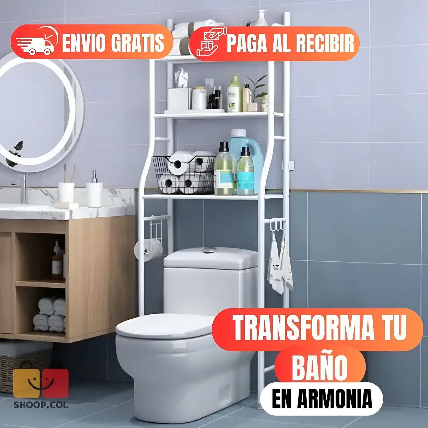 ORGANIZADOR PARA BAÑO MULTIFUNCIONAL || CALIDAD PREMIUM®