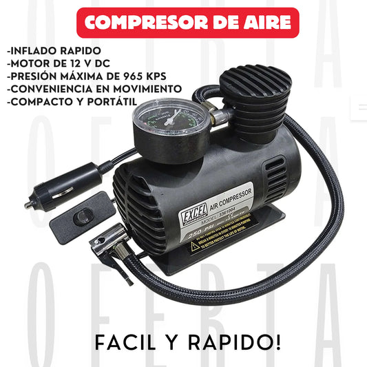 COMPRESOR DE AIRE FACIL PORTATIL || CompresAir PRO®