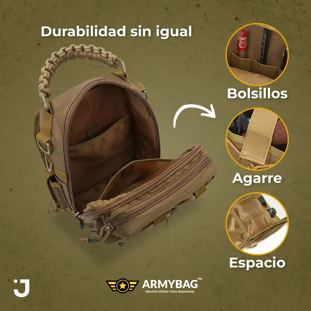 ArmyBag™: Mochila Militar Multiherramienta con Diseño Ergonómico